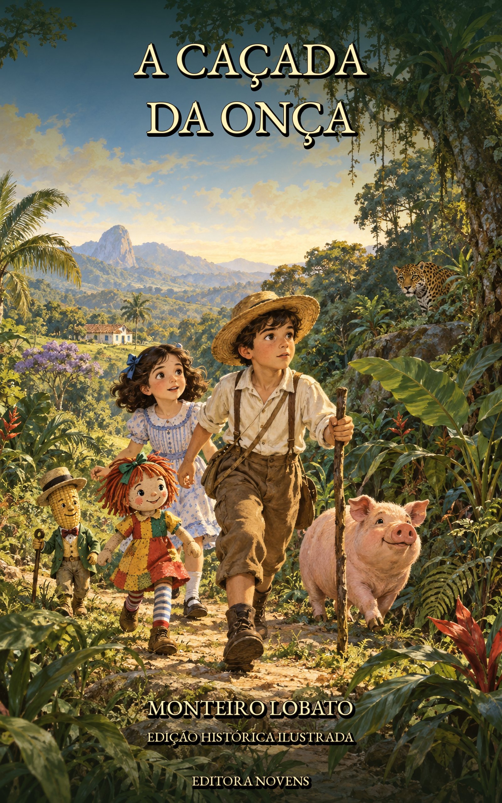 Capa de A Caçada da Onça