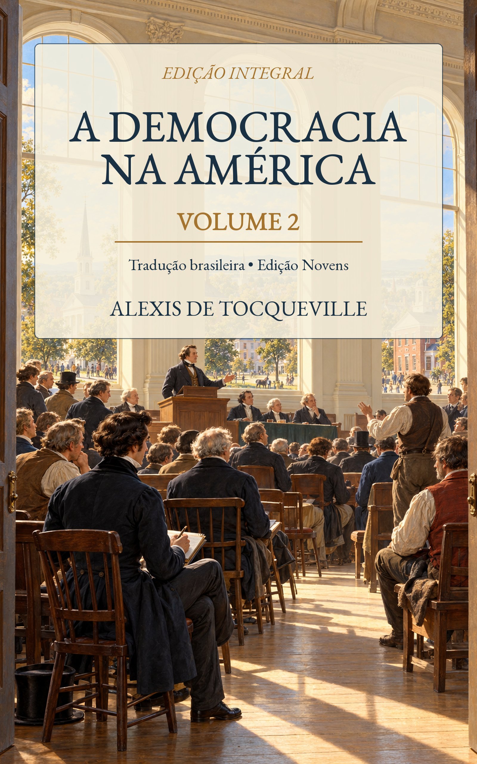 Capa de A DEMOCRACIA NA AMÉRICA- VOLUME II