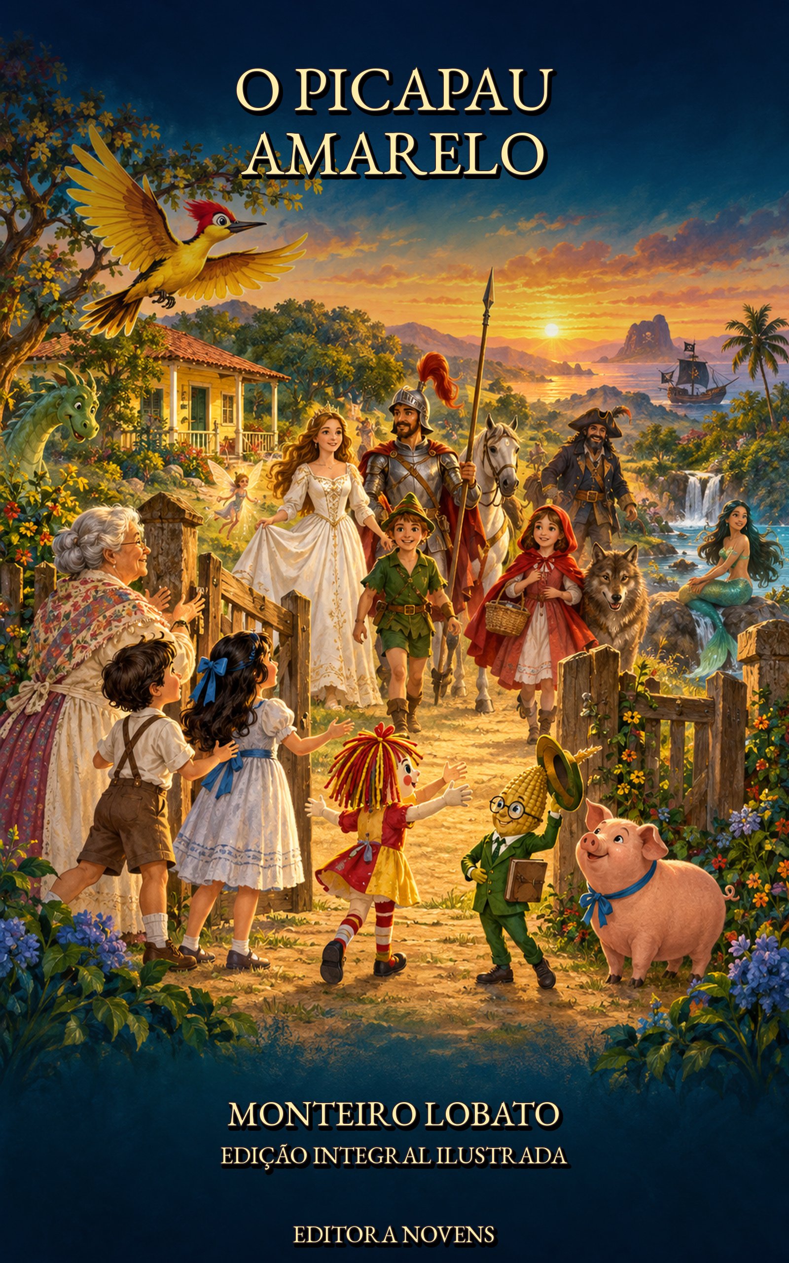 Capa de O Picapau Amarelo